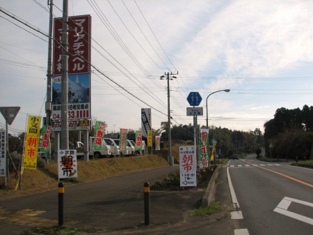 道路から見ると