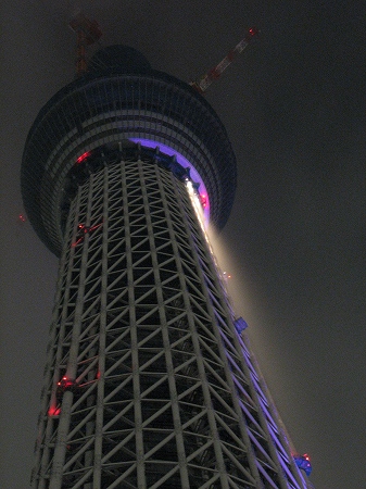 東京スカイツリー試験点灯