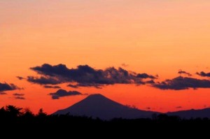 益子から富士山