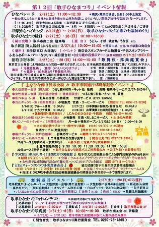 取手ひなまつり2016イベント